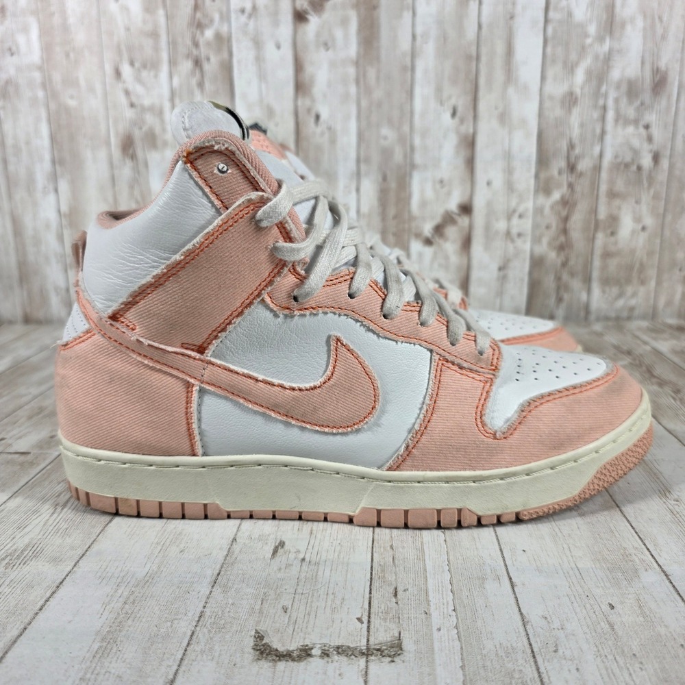Nike Dunk High 1985 Arctic Orange Denim White Sneakers DV1143-800 Mens 11.5